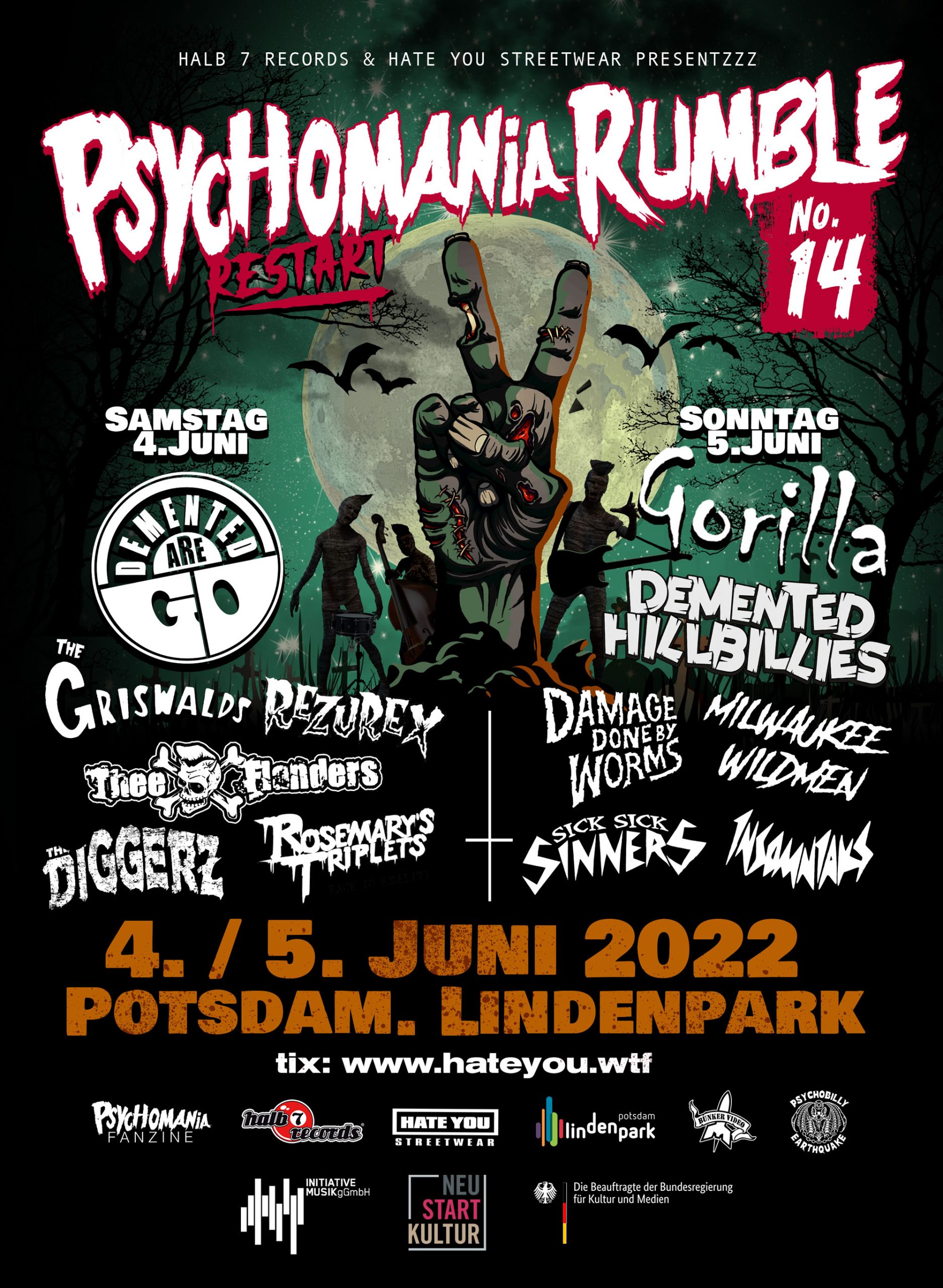 Psychomania Rumble 2022 im Lindenpark Potsdam