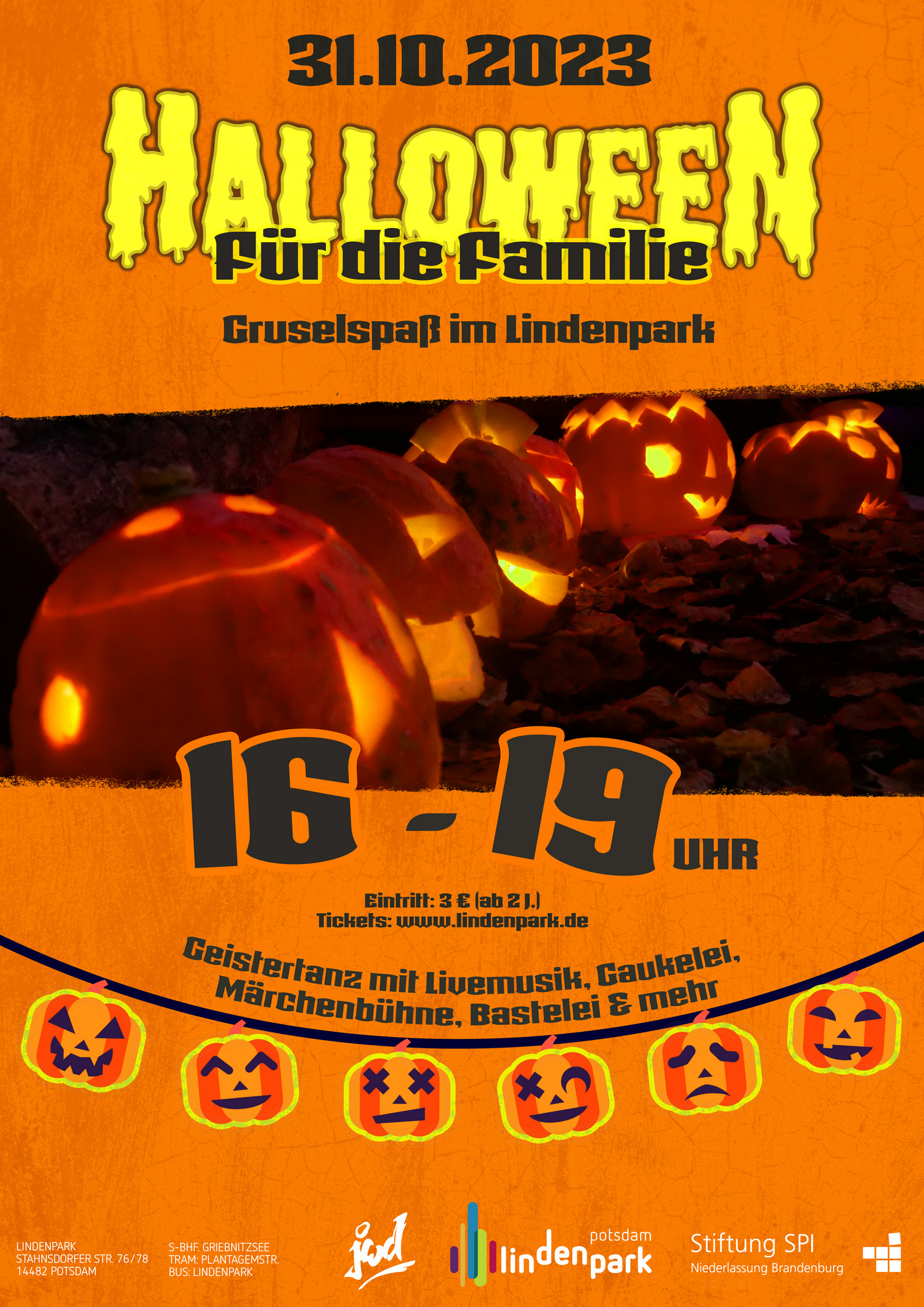 Halloween für die Familie im Lindenpark Potsdam