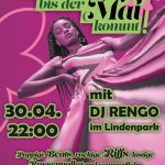 Tanzen bis der Mai kommt mit DJ Rengo im Lindenpark Potsdam