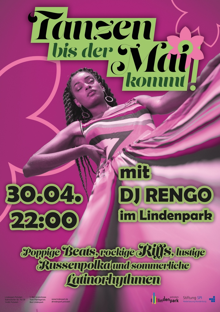 Tanzen bis der Mai kommt mit DJ Rengo im Lindenpark Potsdam