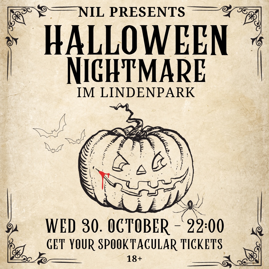 Die ultimative Halloween Party im Lindenpark Potsdam, präsentiert vom Nil StudentInnenkeller!